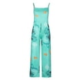 thumbnail image 3 of DYMADE Printed Casual Pocket Suspenders Boilersuit Loose Straight Leg Pants Women's Jumpsuit, 3 of 6