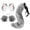 Dark gray, variant on Anime Fox Wolf Ears Headband Furry Tail,Fursuit Therian Plush Cat Paws Gloves Halloween Party Costumes Accessories