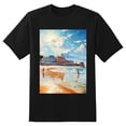 thumbnail image 2 of Plus Size Shirt for Women Black Tops for Women Short Sleeves Shirt for Women Seaside (13) T Shirt Crewneck Shirt for Women XS, 2 of 5