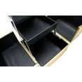 thumbnail image 3 of K-Cliffs Gold Ice Cube 2-Tier Extendable Trays Cosmetic Makeup Case w/ Mirror and Brush Holder, 3 of 7