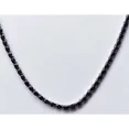 thumbnail image 2 of 20ct Oval Lab Created Black Diamond Womens Tennis Necklace 14K White Gold Plated, 2 of 3