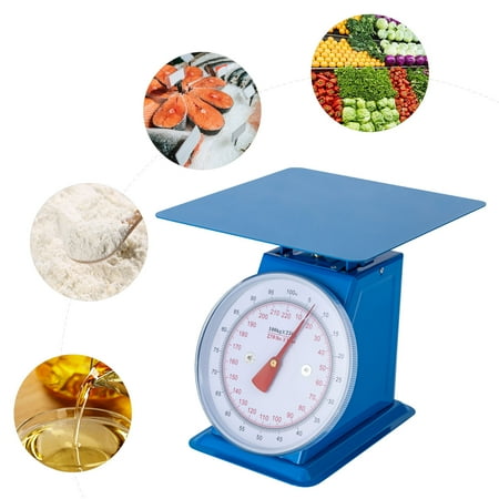 220-LBS Blue Heavy Duty Portion-Control Mechanical Dial Scale Industrial Dial Scale for Supermarkets