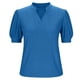 thumbnail image 4 of Puntoco Blusas cortas de liquidación para mujer, blusas casuales de manga corta con cuello en V para mujer, 4 of 5