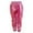 A-Hot Pink305, variant on XUELUO Little Girls Boys Dance Pants Shiny Elastic Waist Wide Leg Trousers Carnival Party Loose Hop Street Style Sparkly Trousers