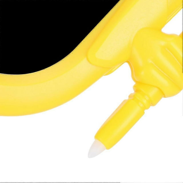 LCD Writing Tablet Christmas Hat Cartoon Owl Shape Children Yellow Drawing Graffiti Board