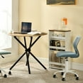 thumbnail image 5 of Homy Casa 31.5 Inch Small Writing Desk Compact Computer Table for Teen Study Home Office Desk, Oak, 5 of 7