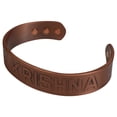 thumbnail image 5 of Hare Krishna Religious Magnetic Copper Bracelet for Arthritis & Pain Relief, 5 of 7