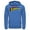 Royal Blue, variant on Men's Superman Classic Text Logo  Pull Over Hoodie Red Small