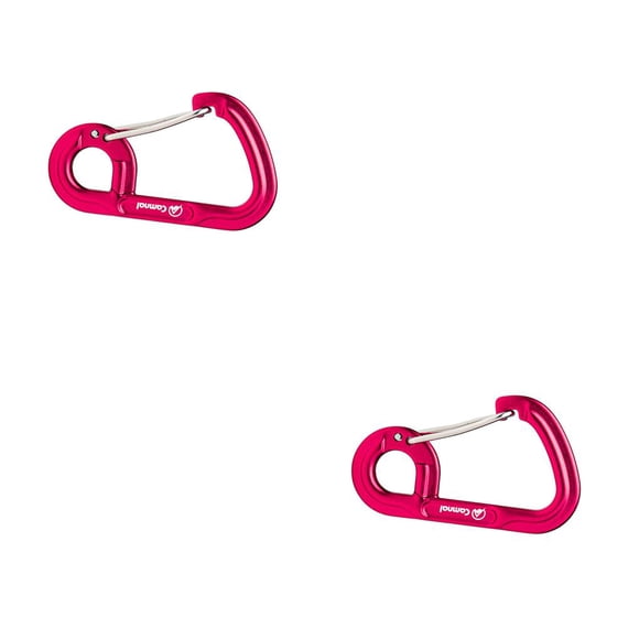 Clips de Mosquetón Greeniant peso ligero 2piezas Rojo