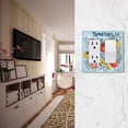 thumbnail image 5 of Yayeee Rocker Switch Wall Plate 2-Gang 4.7"x4.6" Home Decorative Outlet Cover, Yellow Floral Tomatoes, 5 of 6