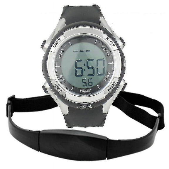 Heart Rate Monitor Watch - Waterproof Fitness Sport Running Hrm With Wireless Pulse Sensor