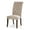Beige, variant on Bowery Hill Transitional Fabric Tufted Side Chair in Ivory (Set of 2)