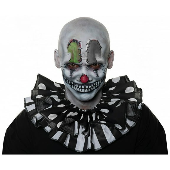 UnderWraps Adults Black And White Circus Clown Collar Costume Accessory
