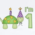 thumbnail image 2 of CafePress - Little Turtle First Birthday Infant Bodysuit - Baby Light Bodysuit, Size Newborn - 24 Months, 2 of 4