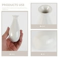 thumbnail image 4 of Jarrón pequeño de cerámica, florero creativo de escritorio, botella simple con forma de bala para decoración del hogar y la oficina (blanco), 4 of 7