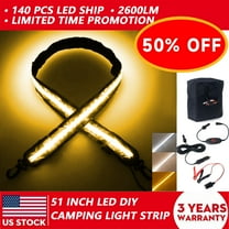 12V Led Light Strip Camping Light Dimmable Work Light Camping Lantern Interior Car Lights Room Light Rv Accessories Waterproof IP67 White/Amber