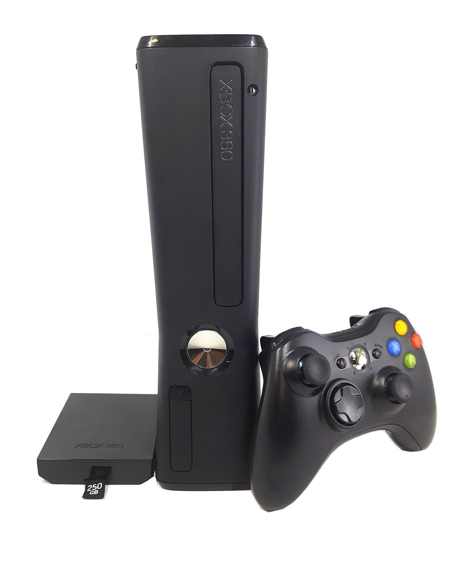 Restored Microsoft Xbox 360 Slim 250GB Video Game Console Black Controller HDMI (Refurbished)