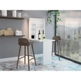 thumbnail image 3 of TUHOME Vatta Wall Foldable Table Engineered Wood Desks in White, 3 of 9