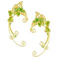thumbnail image 3 of 1 par de pendientes de hada elfa con clip, sin perforaciones, decorativos para mujer, 3 of 7