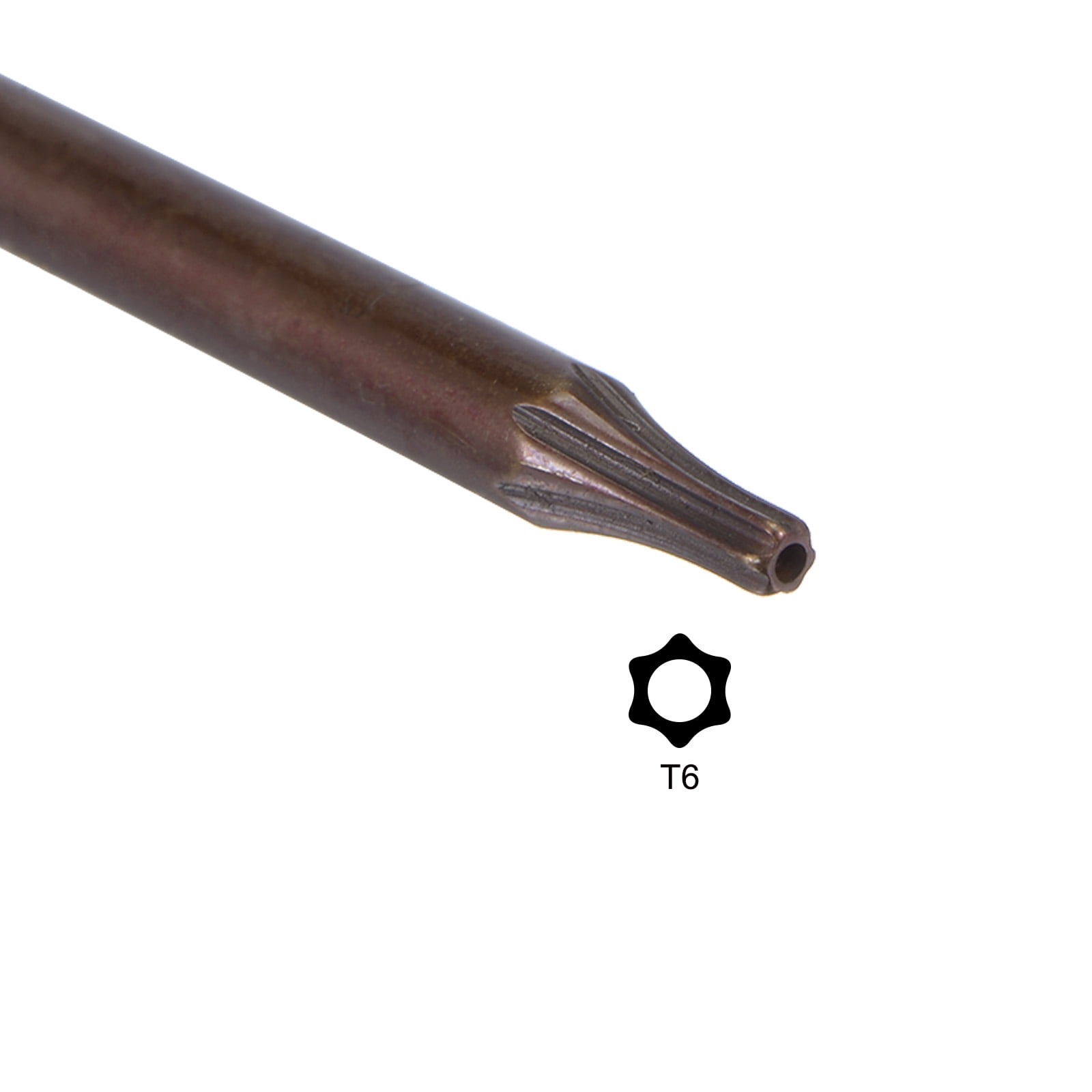 Unique Bargains L Shaped Tamper-Proof Security Torx Head Star Key Bit Wrench 68x19mm