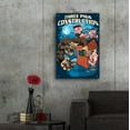 thumbnail image 6 of Epic Art 'Three Little Pigs Construction' by Flyland Designs, Acrylic Glass Wall Art, 24"x36", 6 of 8