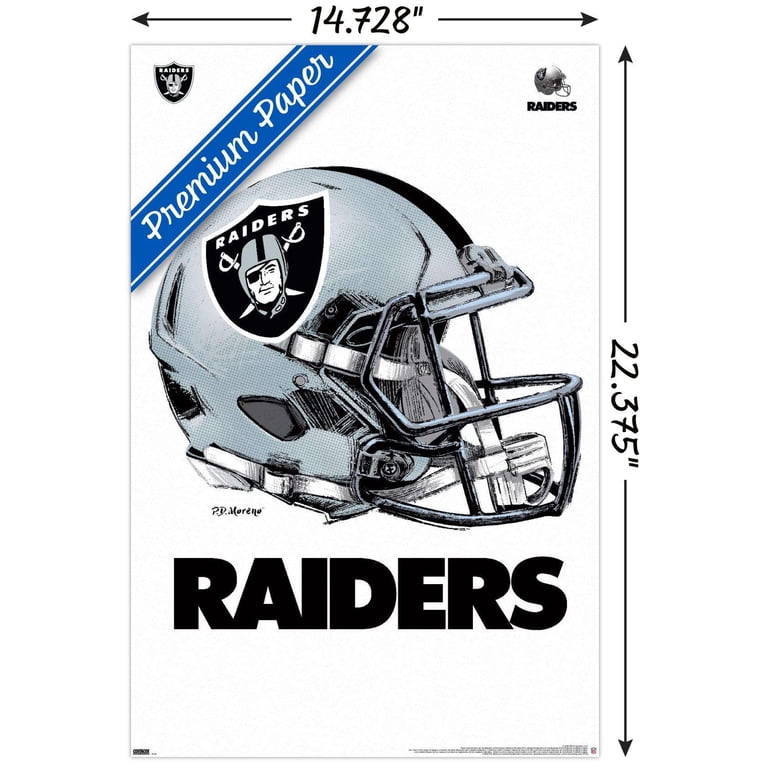 Las Vegas/Oakland Raiders Football Helmet Decal Set - Full Size 3M 20 Mil Vinyl