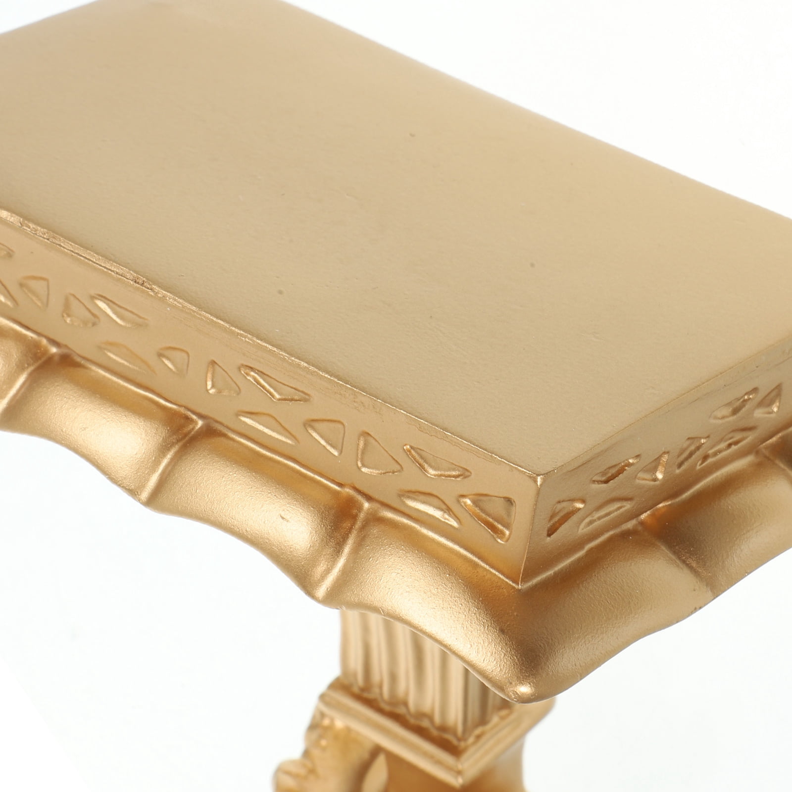 PAMINGONO Large Golden Resin Floating Wall Shelf, Spacious Storage Organizer for Kitchen, Living Room, Bathroom, Office