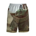 thumbnail image 4 of Baby Yoda Mens Swim Trunks Quick Dry Board Shorts With Mesh Lining, Beach Shorts Swimwear Bathing Suits, 4 of 7