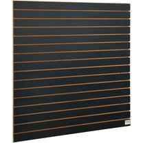 VEVOR Slatwall Panels, 4 ft x 2 ft Black Garage Wall Panels 24"H x 48"L (Set of 2 Panels), Heavy Duty Garage Wall Organizer Panels Display for Retail Store, Garage Wall