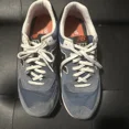 thumbnail image 2 of New balance 574 shoes size 12 color blue and orange, 2 of 6