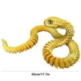 thumbnail image 2 of Gqtwoy Three Dimensional Printed Snake Hand Toy, Realistic Plastic Decorative Figurine, Movable Joints, Ideal Gift for Reptile Enthusiasts, Versatile Desk Decor, Lifelike Viper Collectible, 2 of 6