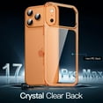 thumbnail image 3 of JETech Case for iPhone New Pro Max 6.9-Inch, Non-Yellowing Shockproof Phone Bumper Cover, Anti-Scratch Clear Back (Orange), 3 of 5