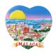 thumbnail image 1 of Imán para nevera hecho a mano en resina 3D de Málaga, recuerdo de España, 1 of 3