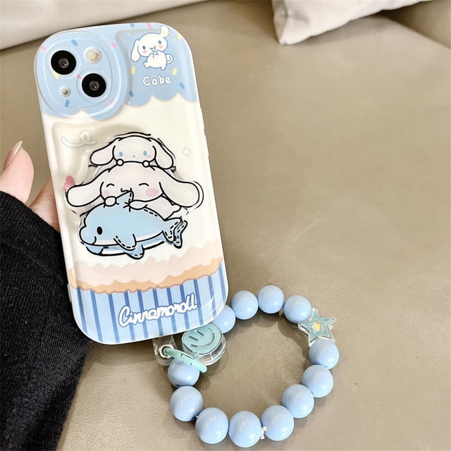 Funda Sanrio Cinnamoroll para Iphone, 11, 12, 13, 14, Promax X, Xs, Xsmax, Xr, con dibujos animados, para Iphone 6, 7, 8 Plus, 6s Fivean unisex