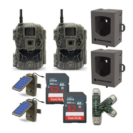 Stealthcam DS4K Transmit Cellular Trail Camera Security and Power Bundle (2-Pack)