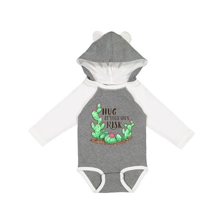 

Inktastic Hug At Your Own Risk Cacti and Succulents Gift Baby Boy or Baby Girl Long Sleeve Bodysuit