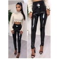 thumbnail image 5 of Arvbitana Women  PU Leather Pants Slim Shiny Wet Look Pencil Trouser, 5 of 9