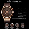 thumbnail image 4 of Reloj Curren para hombre marca superior moda deportes de lujo cuero multifuncional cuarzo resistente al agua 8291, 4 of 4