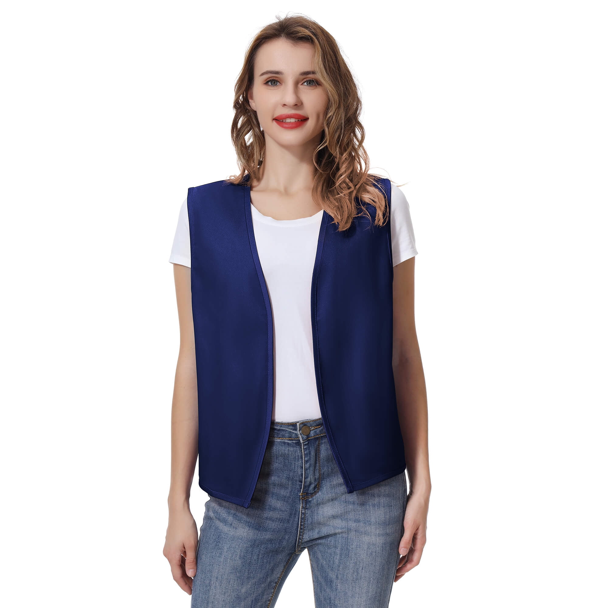 TOPTIE Gilet Unisexe Sans Poche - Gilet Victorien Costume Paysan Et Travail Bénévole