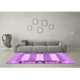 thumbnail image 3 of Ahgly Company Indoor Round Abstract Purple Contemporary Area Rugs, 3' Round, 3 of 4