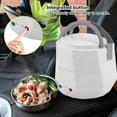 thumbnail image 3 of Olla arrocera compacta de 1,6 l, material apto para uso alimentario, olla eléctrica con función de inicio diferido para uso portátil en casa o en movimiento (1 unidad), 3 of 5