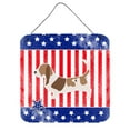 thumbnail image 1 of USA Patriotic Basset Hound Wall or Door Hanging Prints, 1 of 1