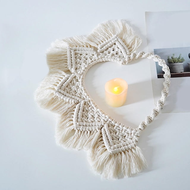 Tapiz de Macramé Colco Tela decorativa colgante de telón de fondo creativo