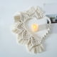thumbnail image 3 of Chic macramé tapiz tejido flecos de tapices colgante de pared para fondo sala de dormitorio arte ornamento, 3 of 9