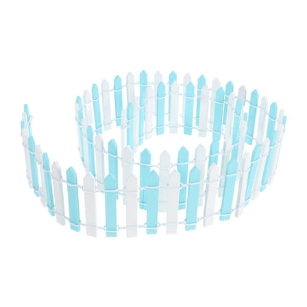 GAXIRE White Wooden Xmas Tree Fence Outdoor Decorative Barrier for Garden Yard Piece