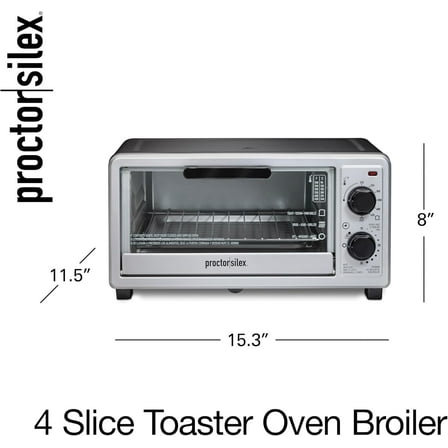 4 Slice Toaster Oven Broiler