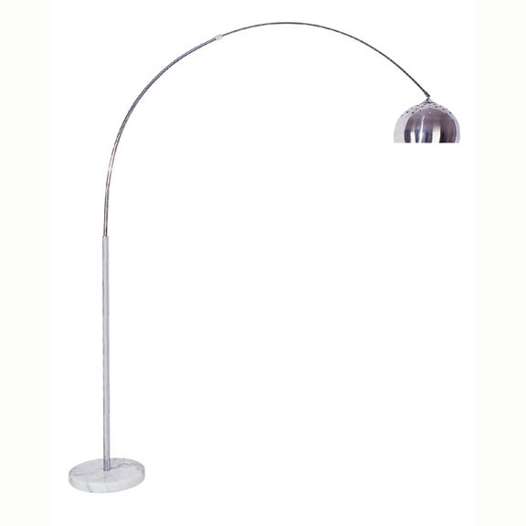 85" Tall Metal Floor Lamp with White Marble Base, Arch design