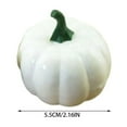 thumbnail image 3 of White Foam Artificial Pumpkins - Fall Halloween Thanksgiving Decor, Diy Crafts Centerpiece for Home Garden Fireplace Festive Accent, 3 of 8