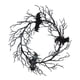 thumbnail image 4 of Corona artificial de Halloween, decoración colgante, con decoración de murciélagos, corona artificial creativa colgante para festivales, fiestas de, 4 of 8
