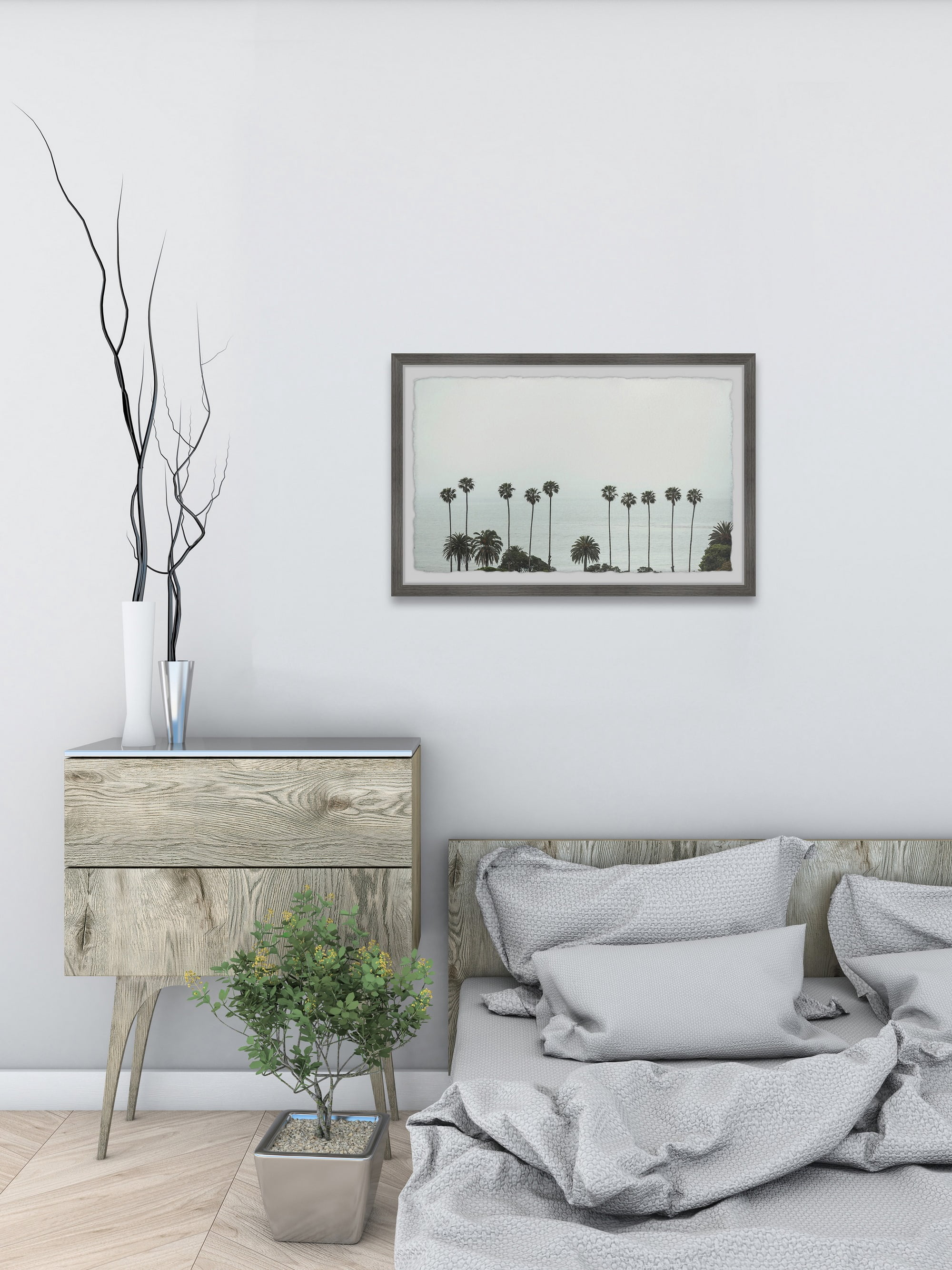 Marmont Hill Overlooking Palm Trees Framed Wall Art
